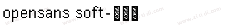 opensans soft字体转换